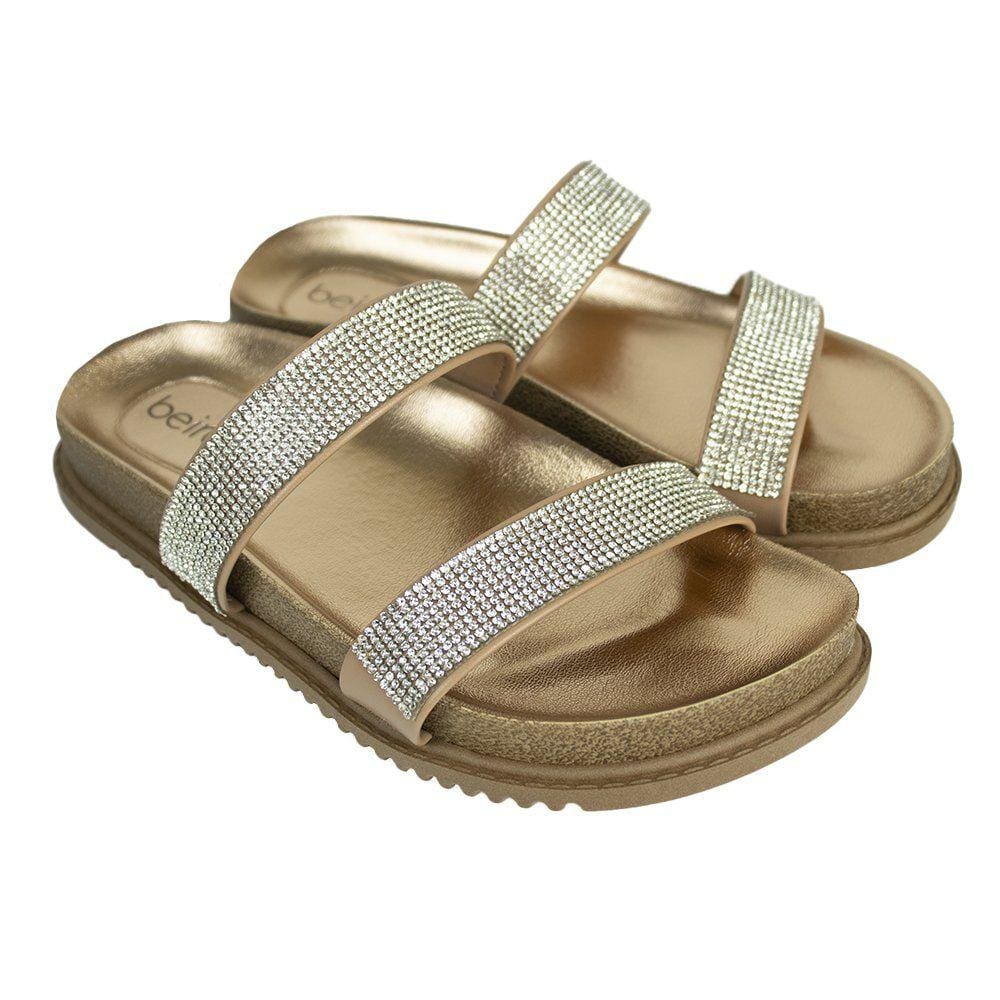 Papete Beira Rio Strass Feminina