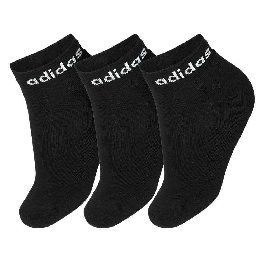 Meia Adidas Lin Ankle 38 ao 40 - Pack com 3 Unidades Preto
