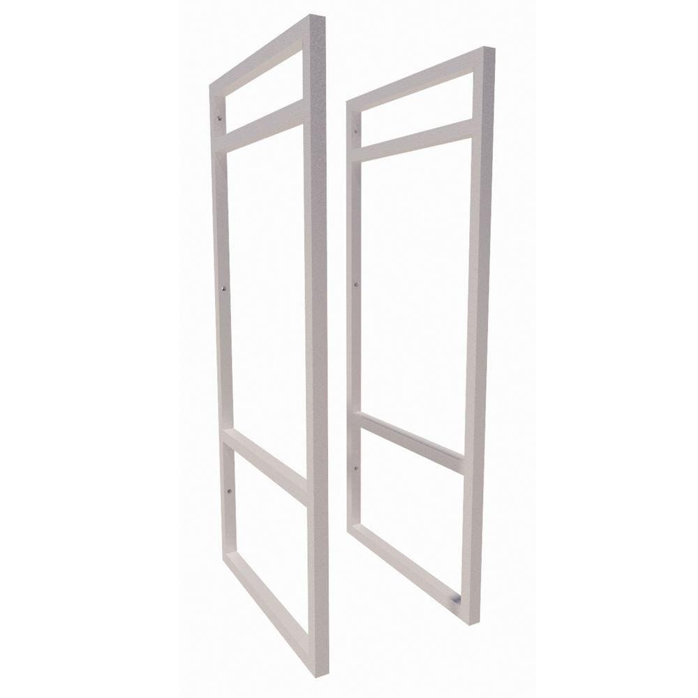 2 Suporte Prateleira Nicho Industrial Suspensa Parede Teto Branca