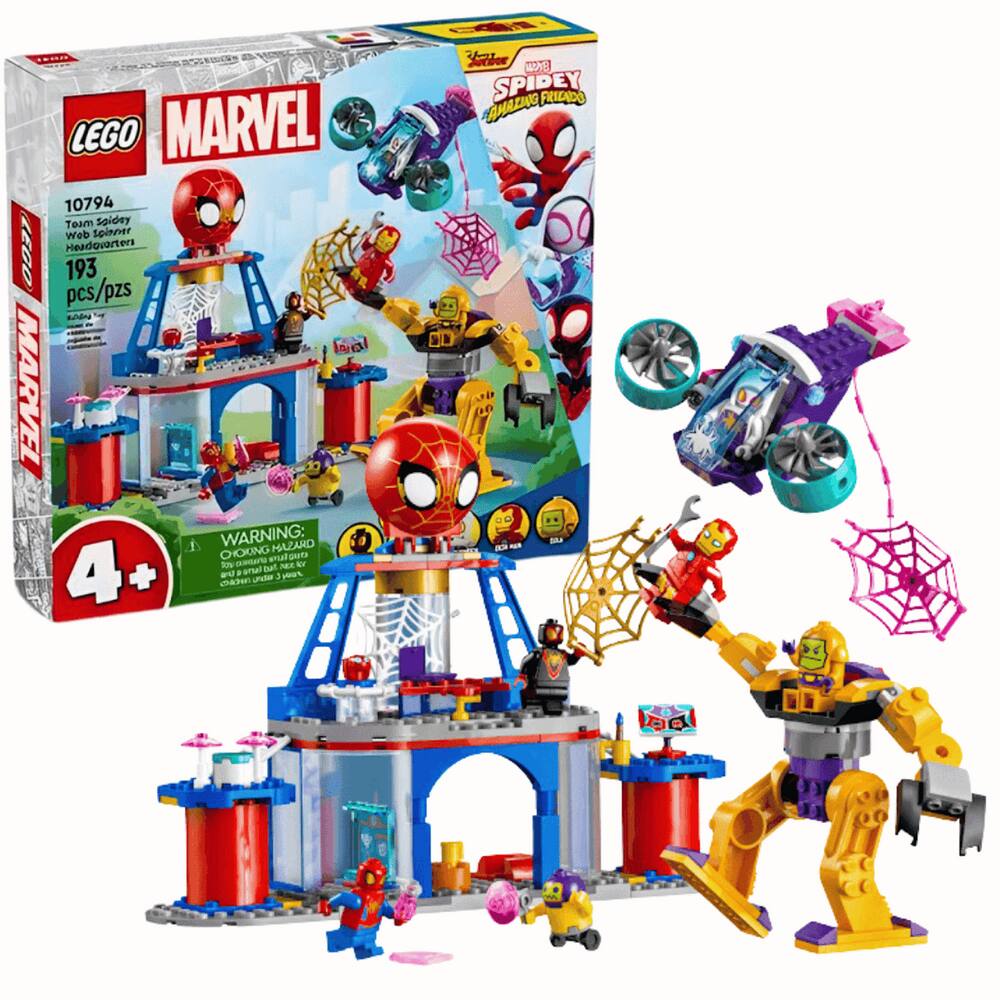 Lego Marvel Quartel-General Dos Lançadores De Teias 10794