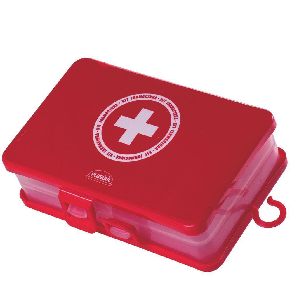 Organizador farmacinha duplo portátil Plasutil ref. 14766