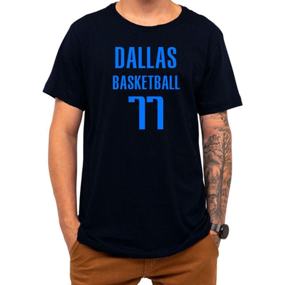 Camiseta Basquete Dallas Basketball Número 77 Esportiva