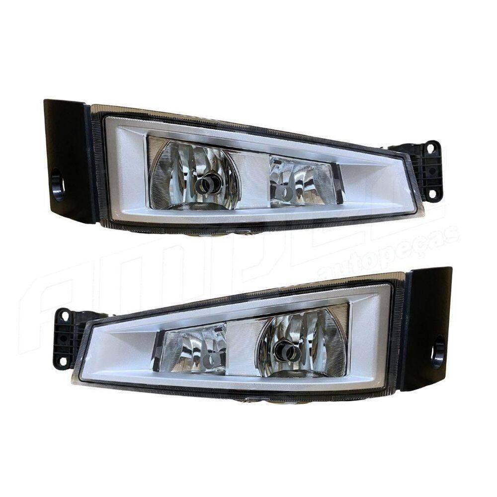 Par Farol Auxiliar Foco Duplo Compatível Volvo Fh16
