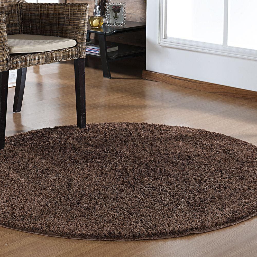 Tapete Para Sala, Quarto Redondo Antiderrapan 100X100 Oasis