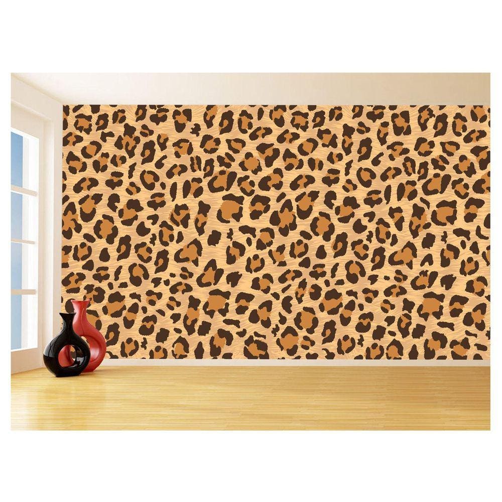 Papel De Parede 3D Textura Estampa Animal Onça 3,5M Txt217