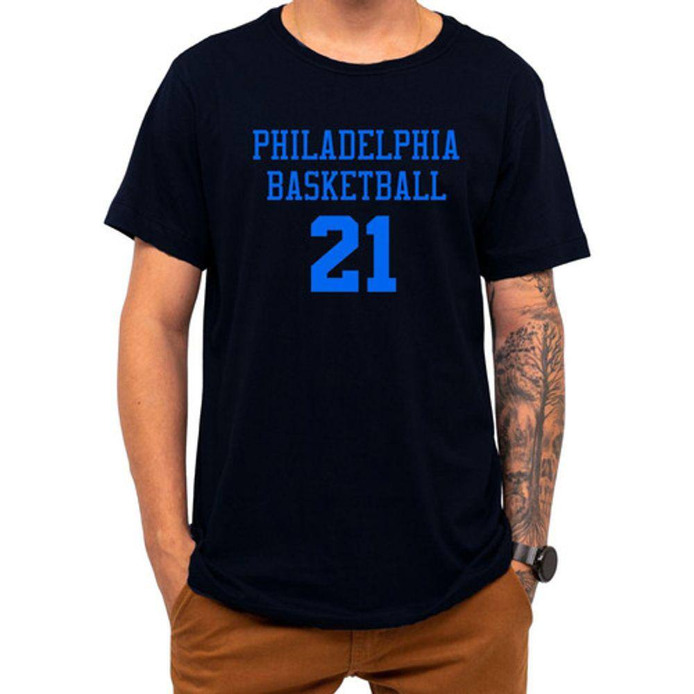 Camiseta Basquete Philadelphia Basketball Número 21 Esportes