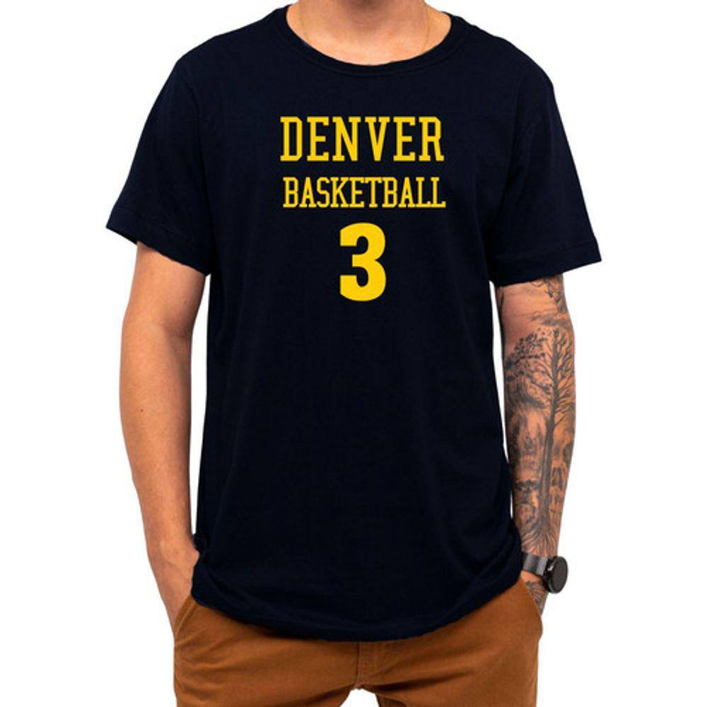 Camiseta Basquete Denver Basketball Número 3 Esportiva