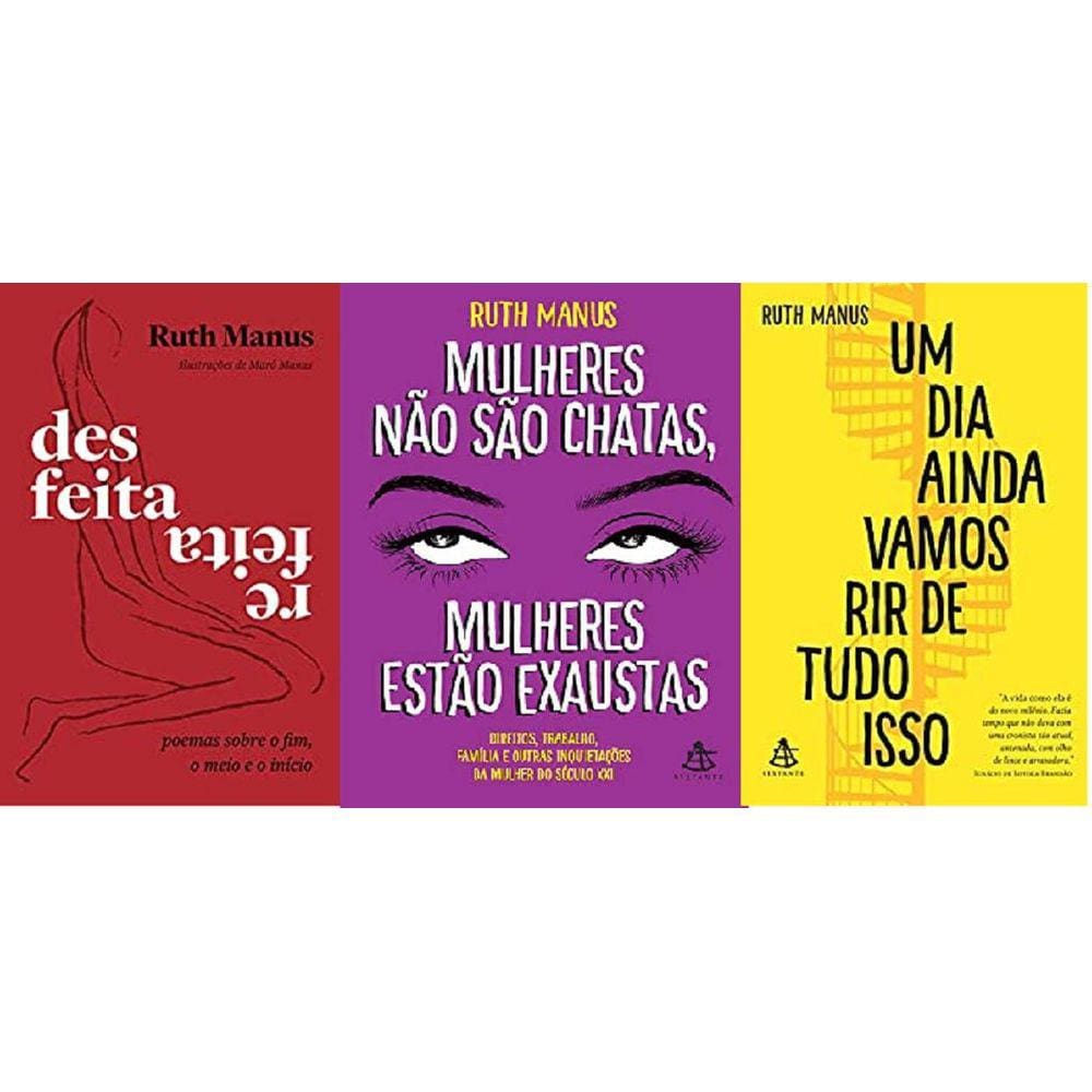 Kit 3 Livros Da Autora Ruth Manus