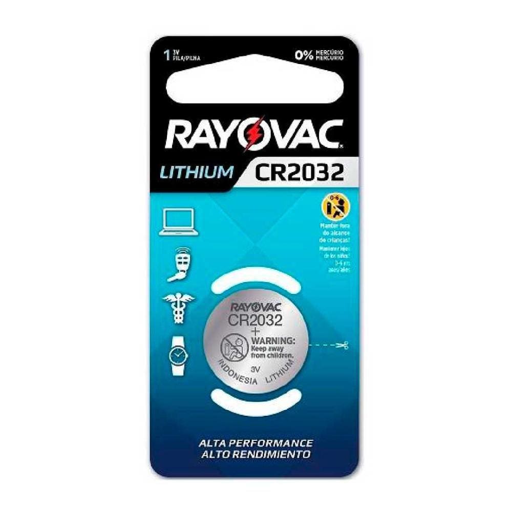 Bateria Cr2032 Rayovac Com 01 Unidade [F108]