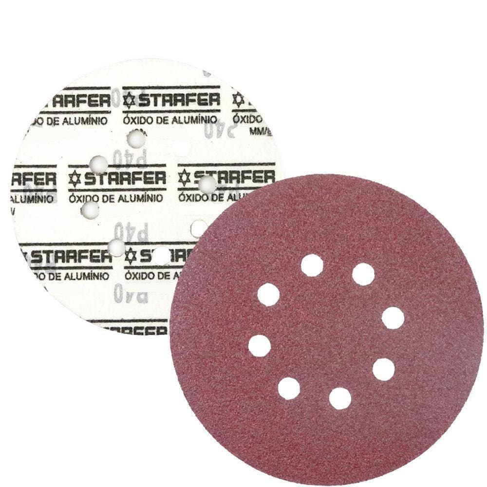 Kit 100 Disco De Lixa Ferro 115Mm Grão 60 - Starfer