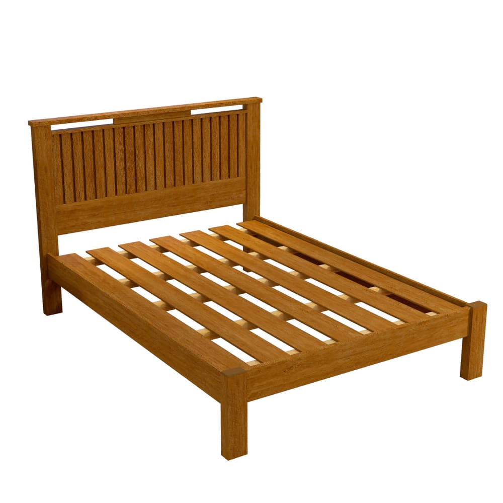 Cama Casal Ripada Alaska P/colchão 1.88x1.38