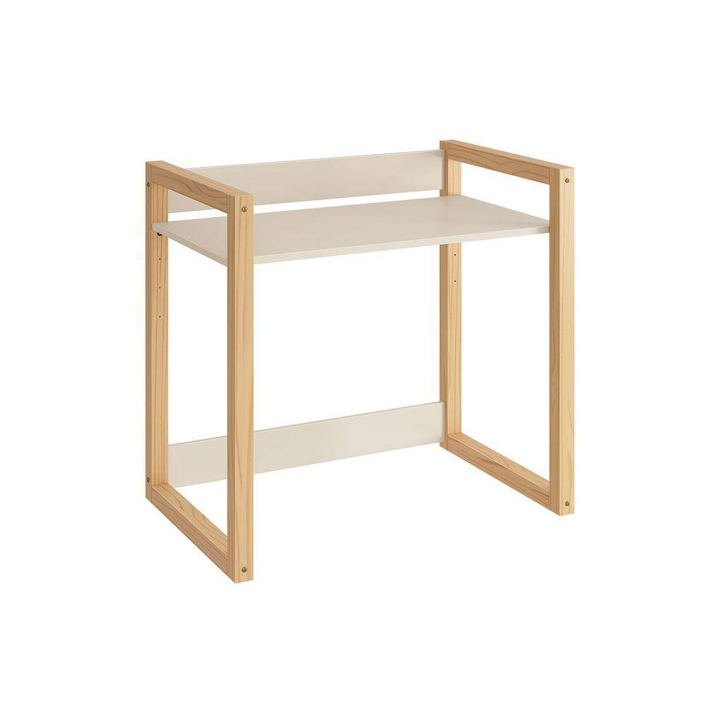 Mesa Zoe Infantil com Regulagem de Altura Areia Fosco/ Madeira Natural - Reller