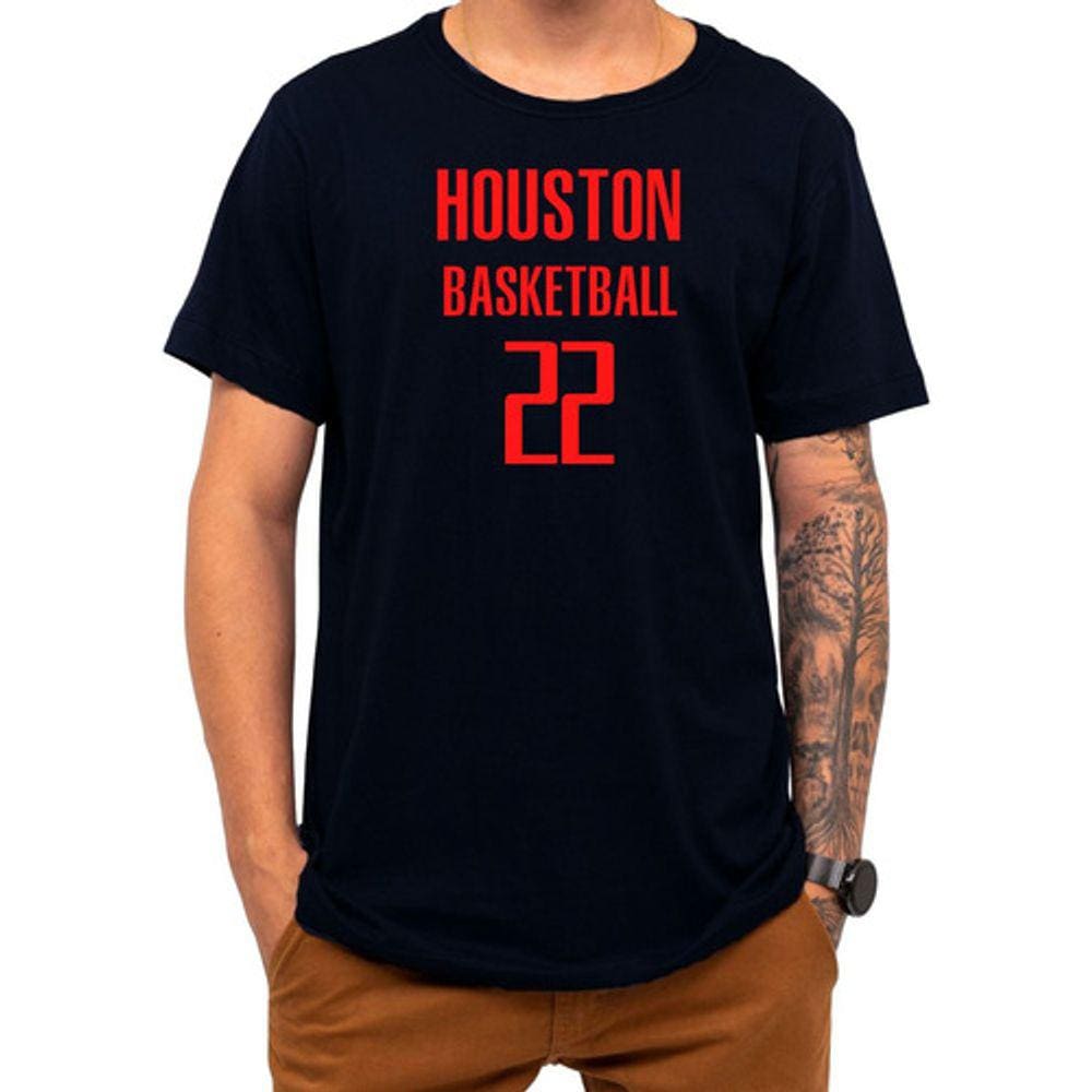Camiseta Basquete Houston Basketball Número 22 Esportiva