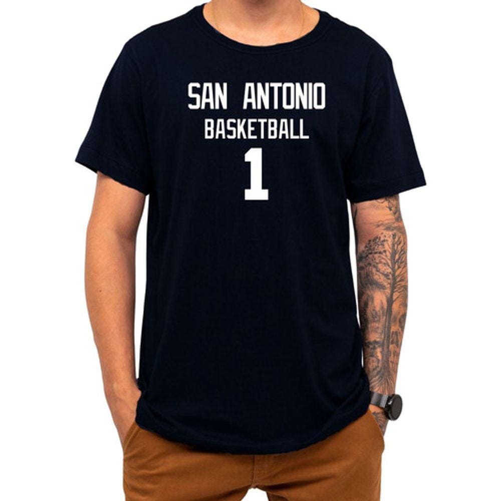 Camiseta Basquete San Antonio Basketball Número 1 Esportiva