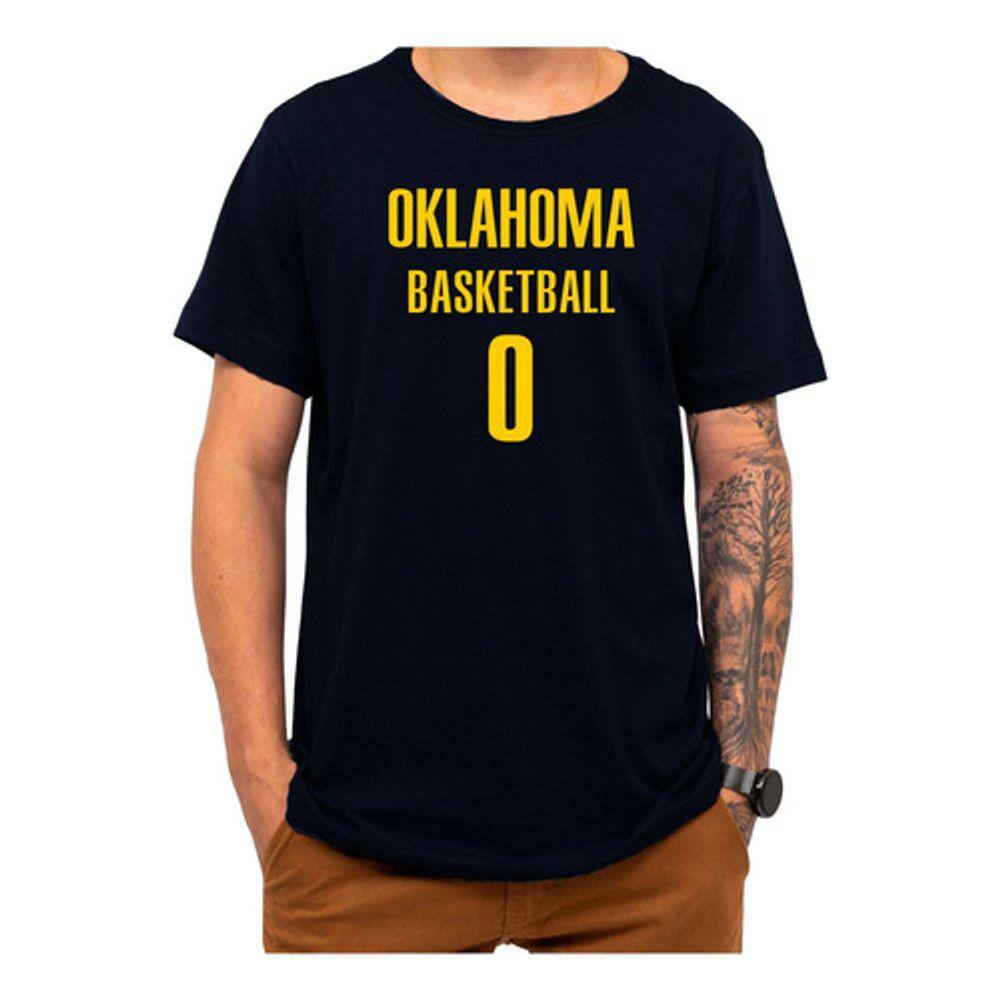 Camiseta Basquete Oklahoma Basketball Número 0 Esportiva