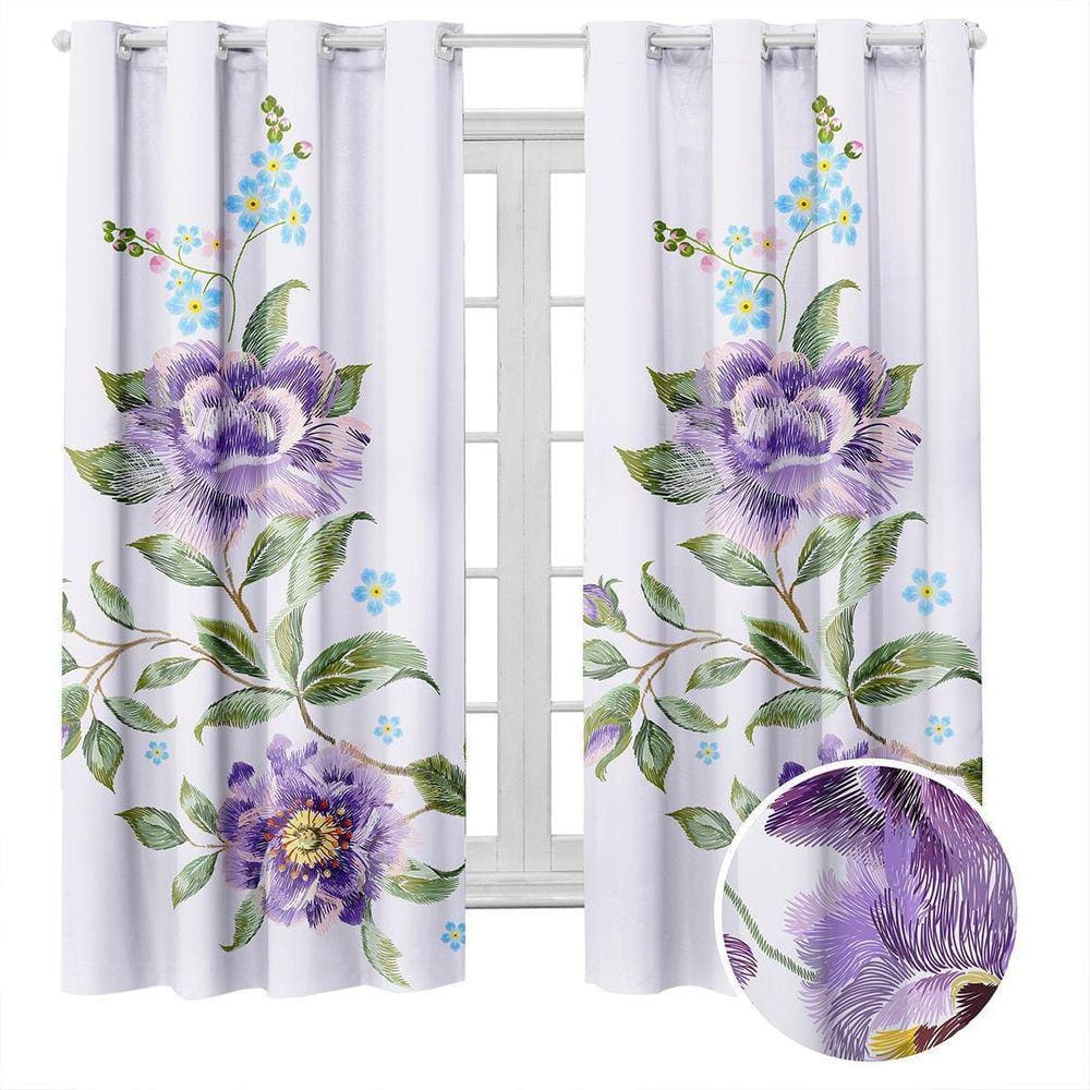 Cortina Semi Blecaute Blackout Floribela 3.00 X 2.20