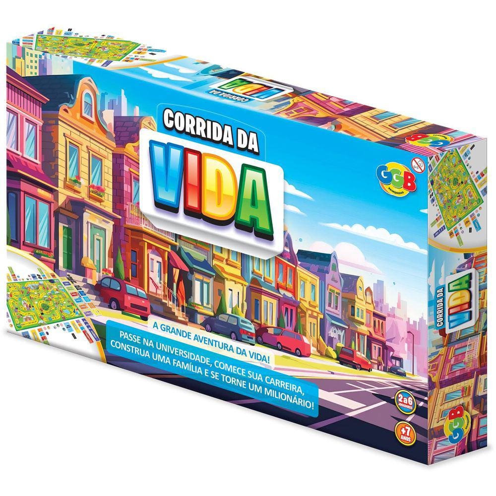 Jogo Tabuleiro Corrida Da Vida Criança Adulto Famiia