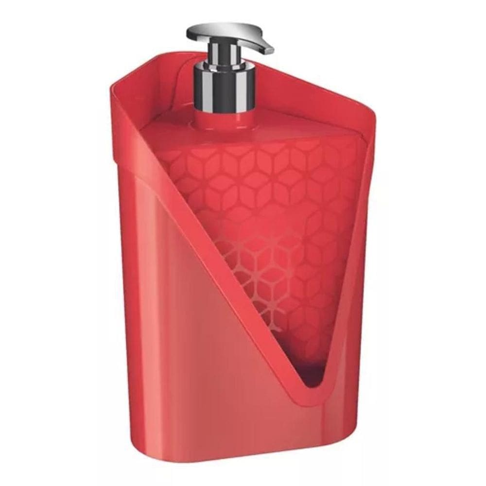 Dispenser Detergente Click 500Ml Vermelho Uz