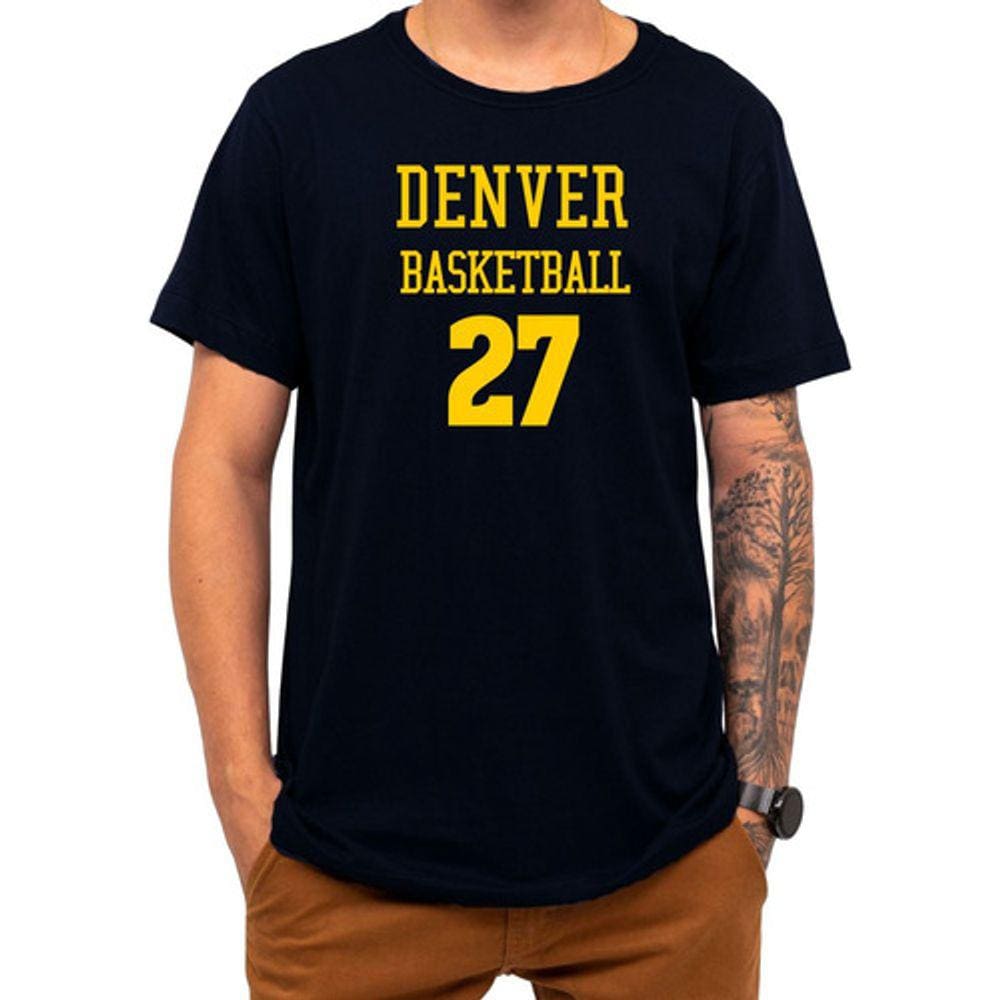 Camiseta Basquete Denver Basketball Número 27 Esportiva