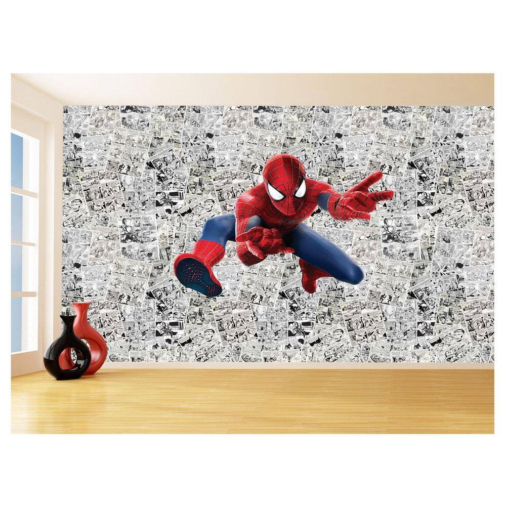 Papel De Parede 3D Heróis Página Quadrinhos Hq 3,5M Nhma147