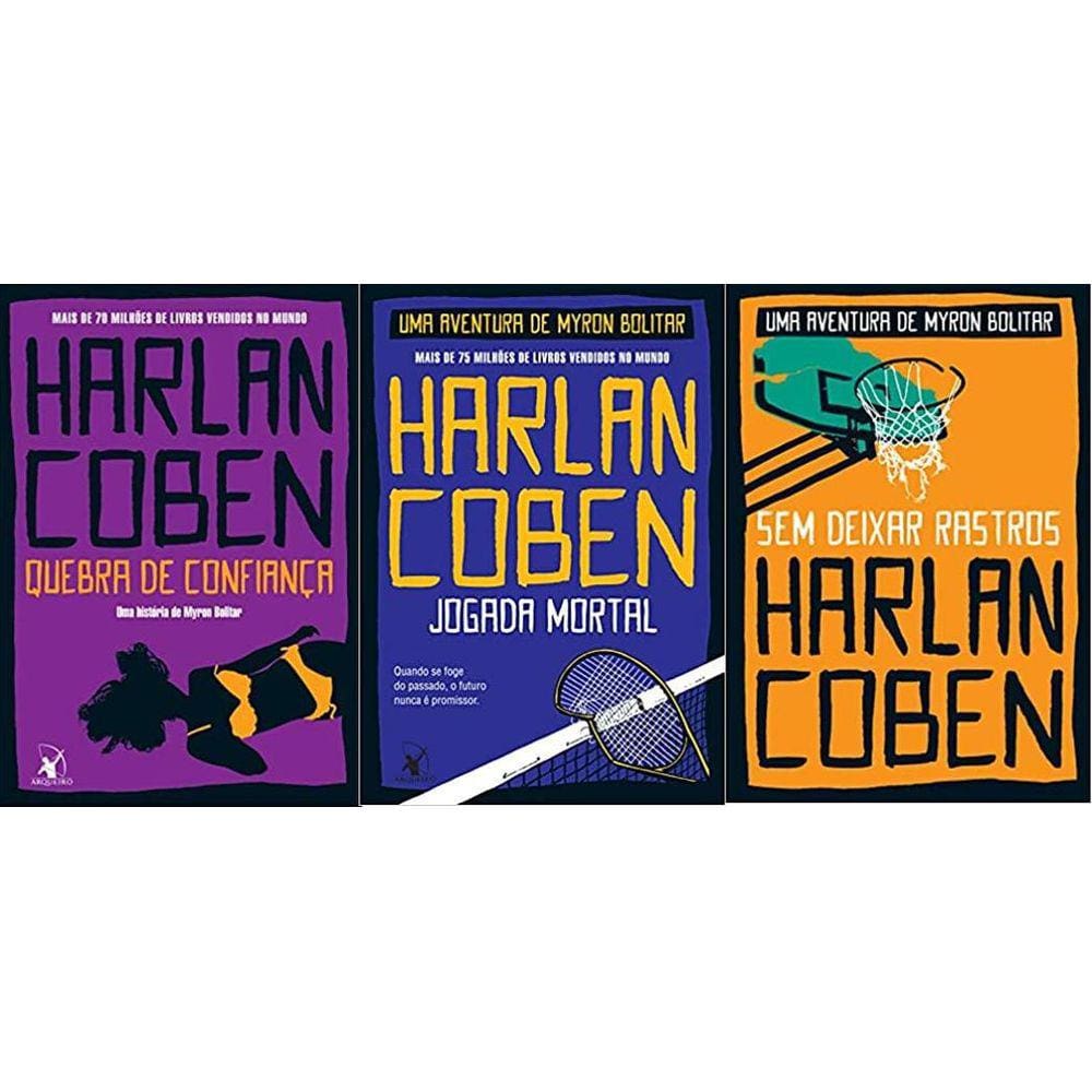 Kit 3 Livros Harlan Coben Myron Bolitar Quebra Confiança +