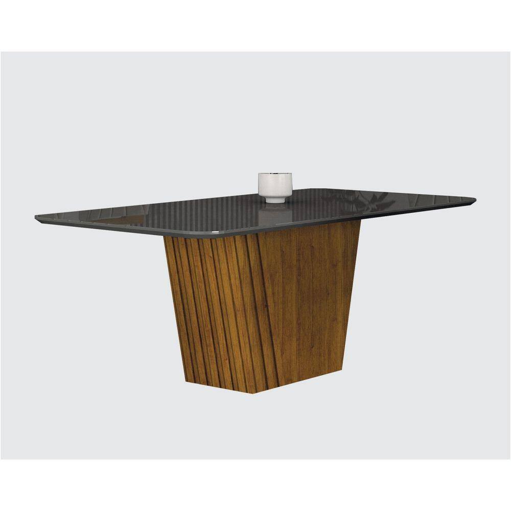 Mesa para Sala de Jantar Liz 180cm freijo/cinza