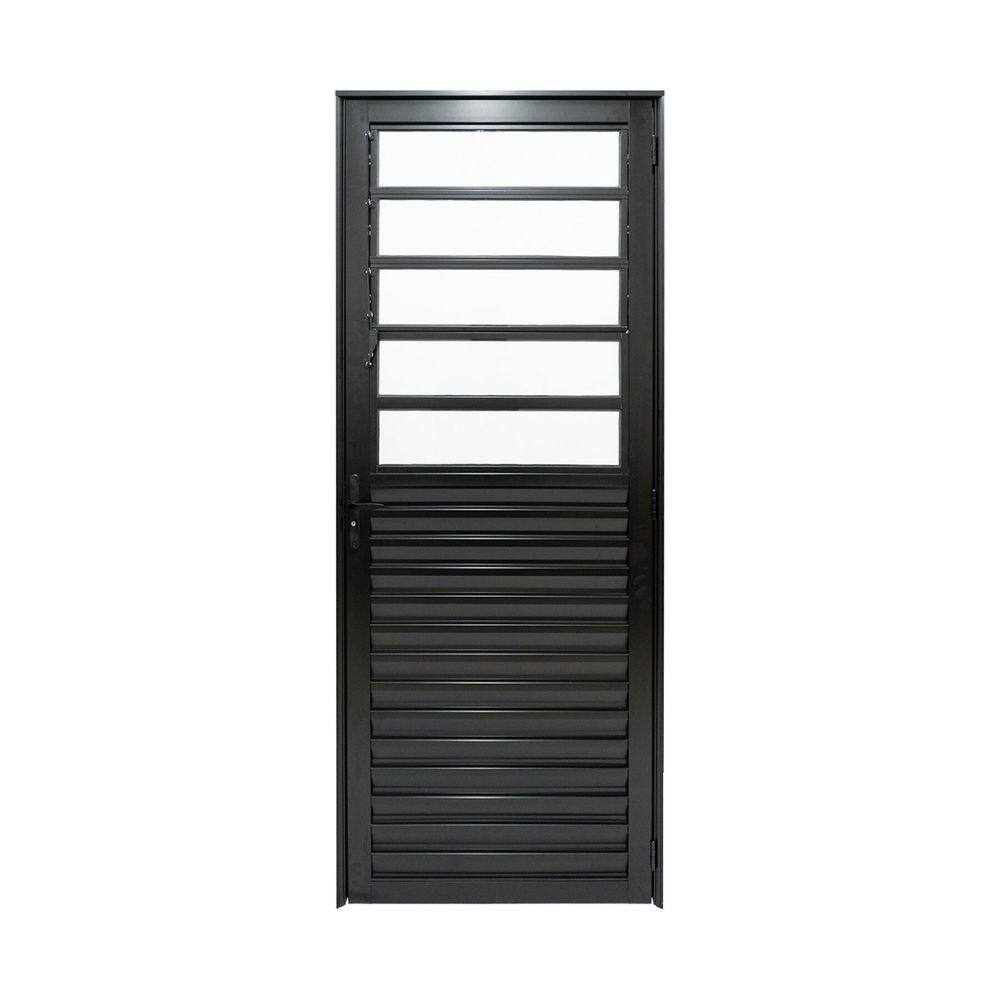 Porta de Aluminio Basculante 210x90cm Linha Plus