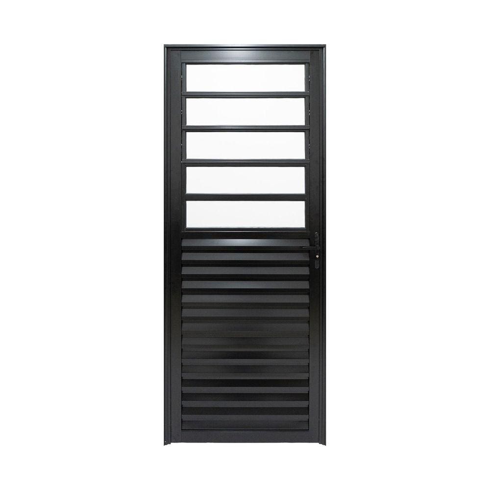 Porta de Aluminio Basculante 210x80cm Linha Plus