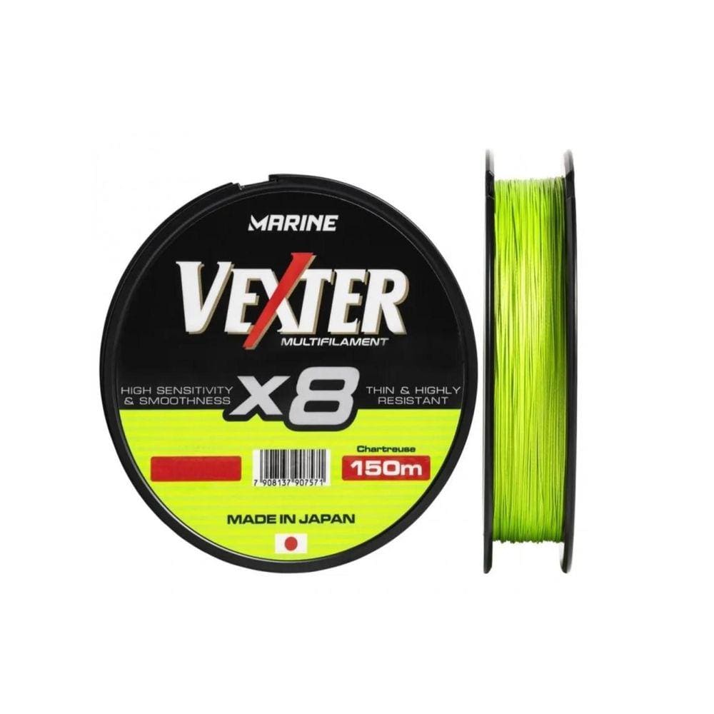 Linha Multifilamento Marine Vexter X8 0,19Mm 20Lb 150M Limão