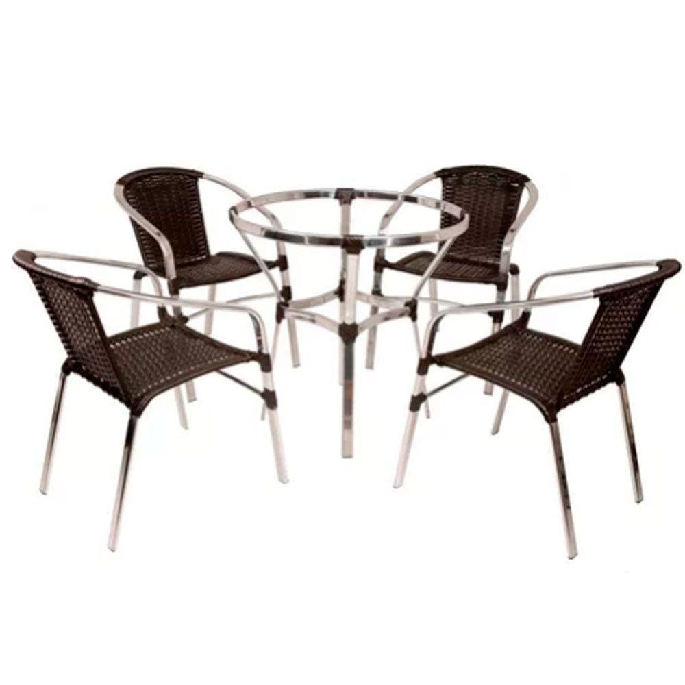 Jogo 4 Cadeiras Floripa E Mesa Ascoli Argila