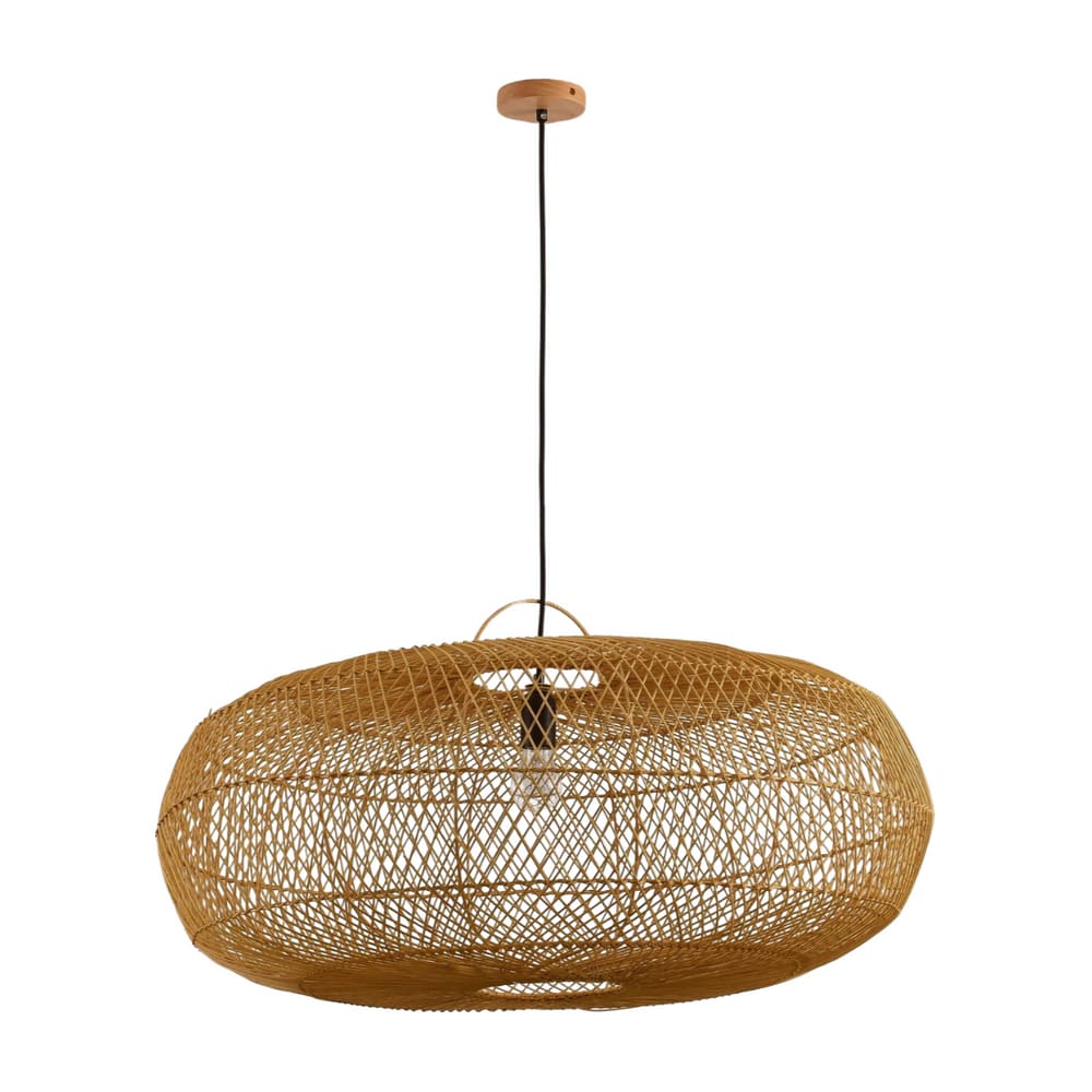 Pendente Ôtaki Rattan D80cm - 3 Metros De Cabo