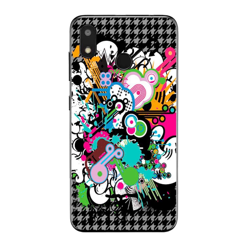 Capa Adesivo Skin022 Verso Para Multilaser F Pro 2 4G (2024)