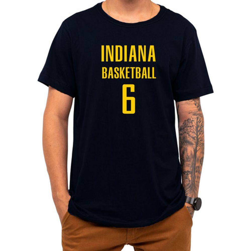 Camiseta Basquete Indiana Basketball Número 6 Esportiva