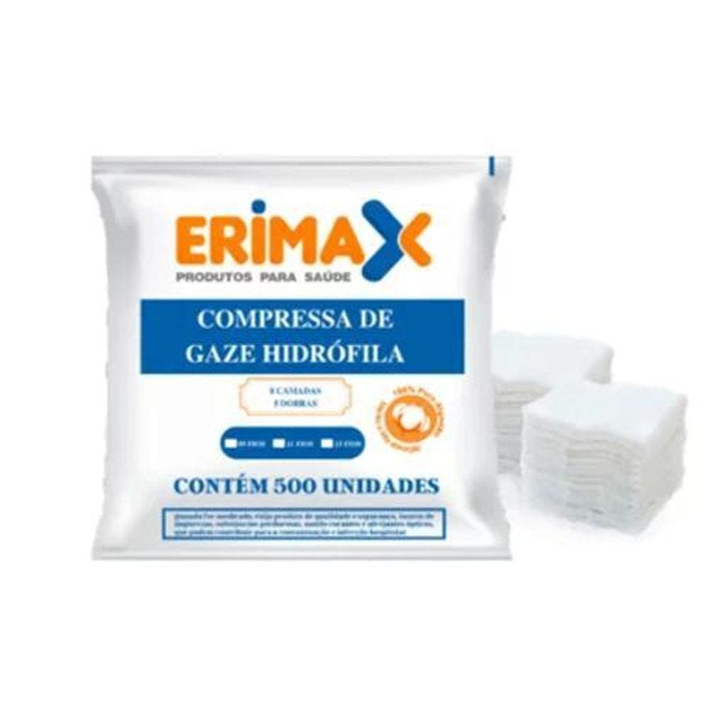 Compressa De Gaze 13 Fios 7,5X7,5Cm