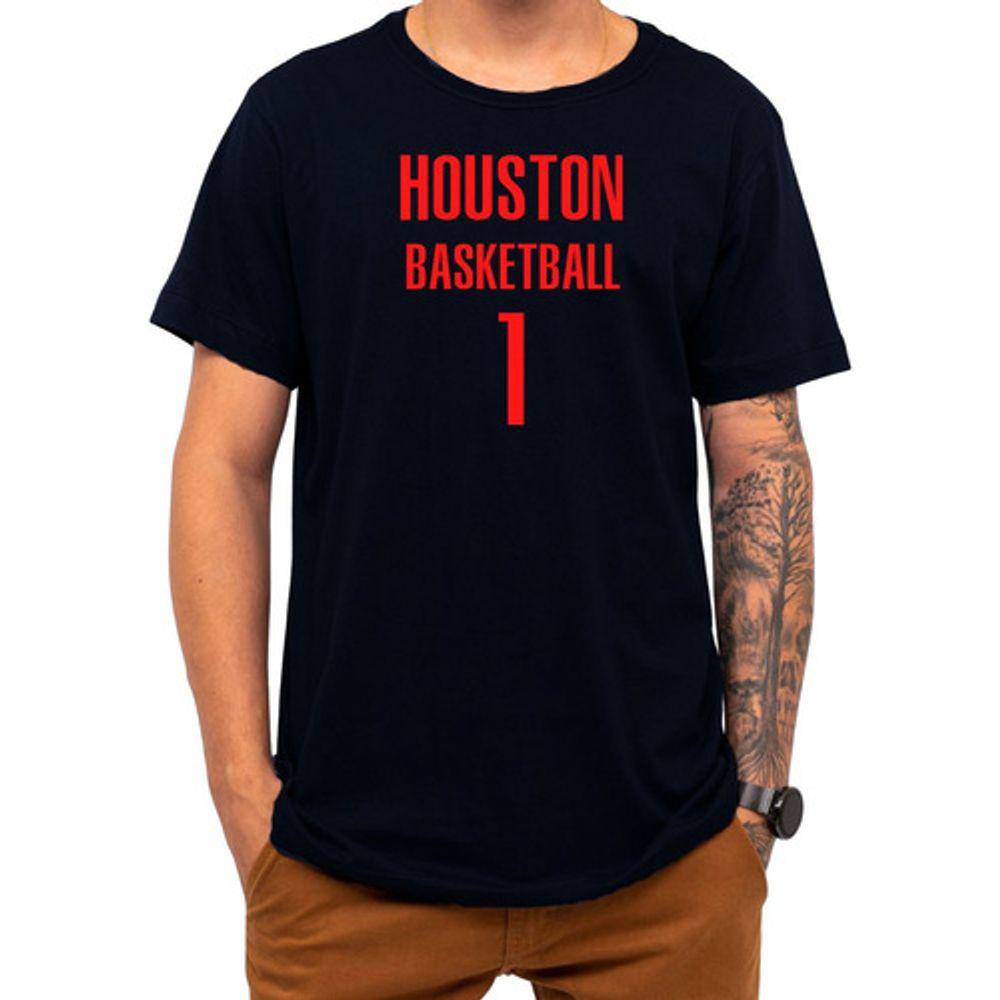 Camiseta Basquete Houston Basketball Número 1 Esportiva