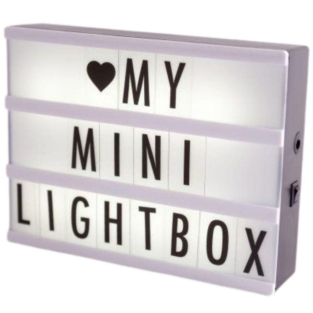 Luminaria Painel Letreiro Light Box A4 96 Letras/Números