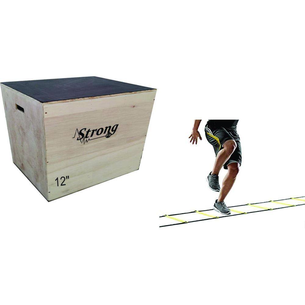 Jump Box 12 30X45X35 Cm + Escadinha De 6 Degraus