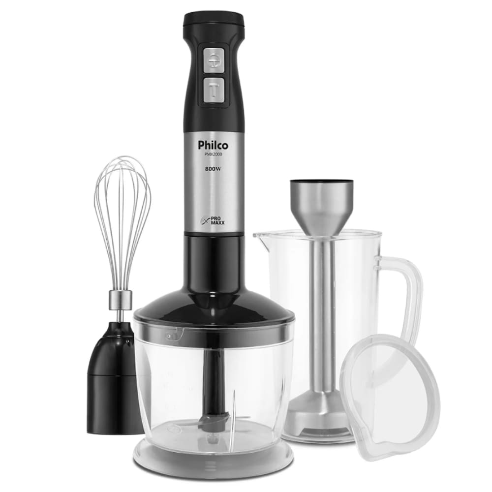 Mixer Processador Philco 3 Em 1 Turbo 800w Inox Pro Max 110V