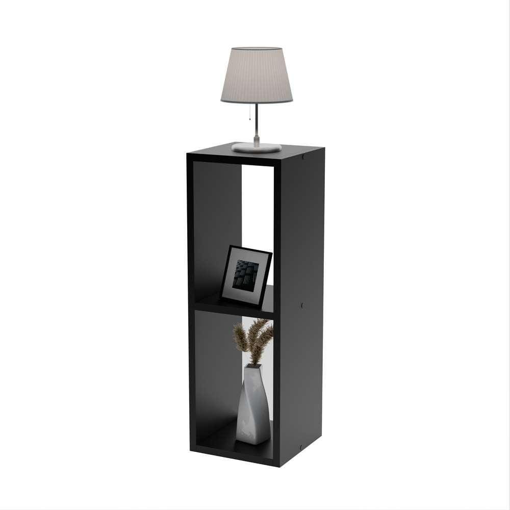 Mesa De Cabeceira Pequena 20x20x60cm Diamante Preto Quarto Sala