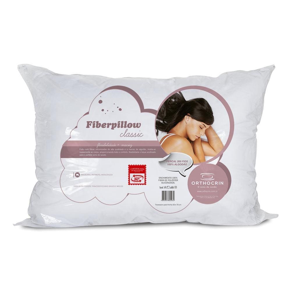 Travesseiro Fiberpillow Classic Orthocrin - 43x62x15