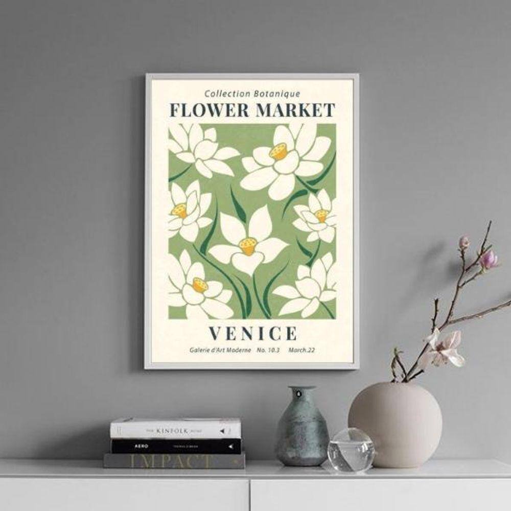Quadro Poster Flower Market - Venice 24X18Cm