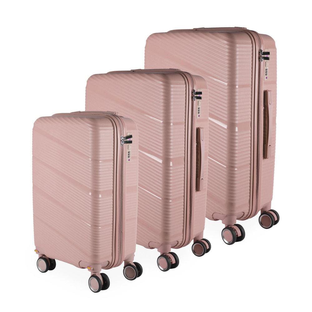 Conjunto Malas 32Kg + 23Kg + 10Kg Polipropileno Inquebrável