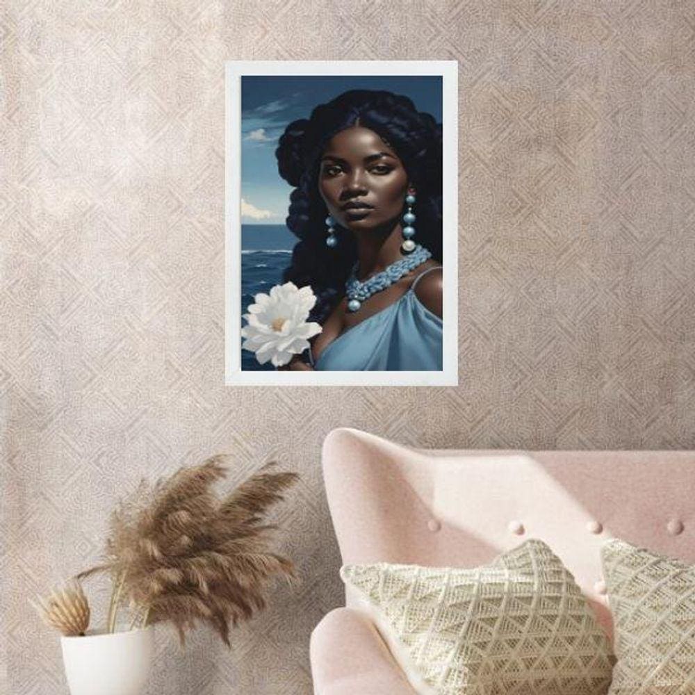 Quadro Fotografia Iemanjá 33X24Cm - Com Vidro