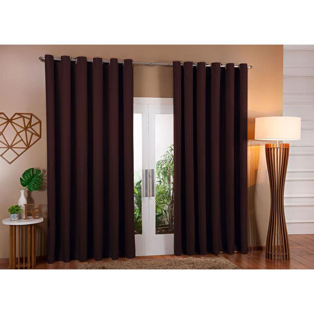 Cortina Blackout Em Tecido Corta Luz 4,00 X 2,80 Sala E
