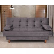 Sofá Cama 3 Lugares 195cm Veludo Holanda Berflex