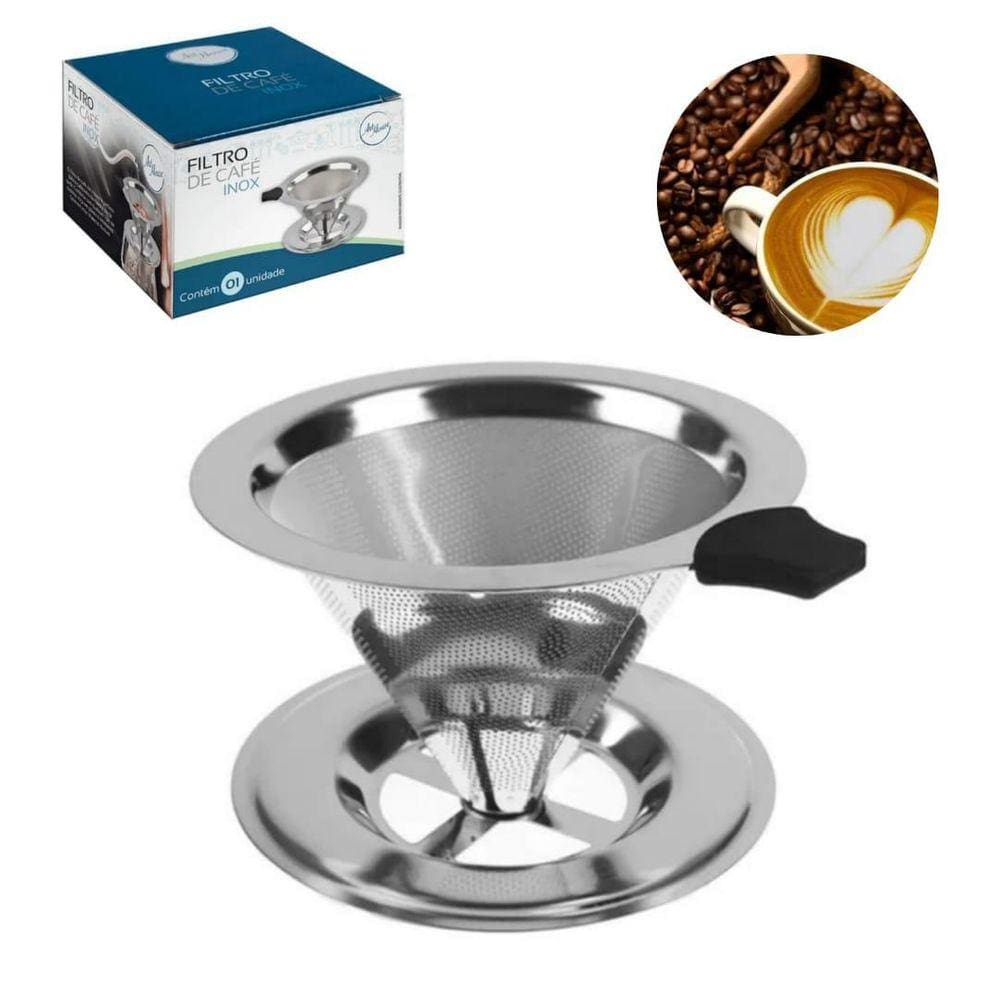 Filtro Coador De Café Em Inox Lavável