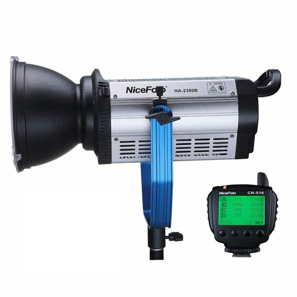 Refletor Led Luz Contínua Nicefoto Ha-2300B Cob 230W Vídeo