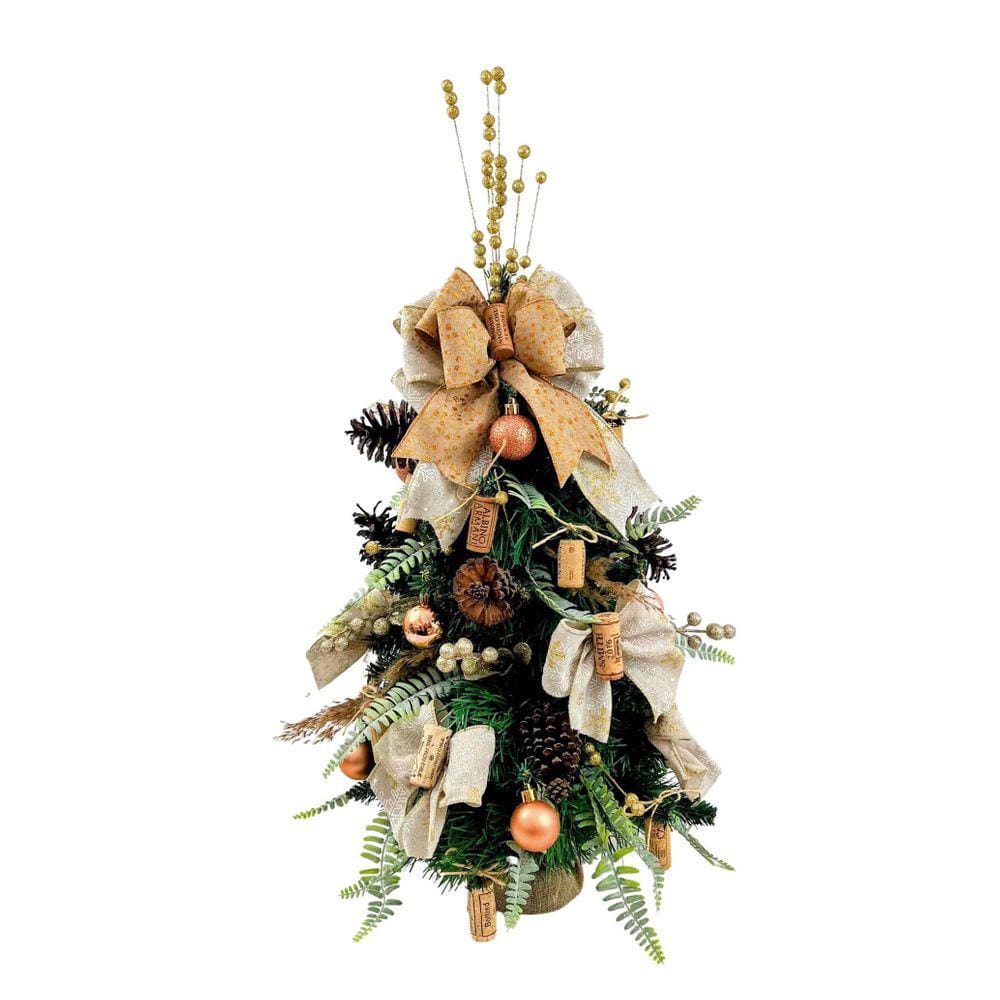 Árvore De Natal Decanter 74X35Cm Decorada Exclusivo