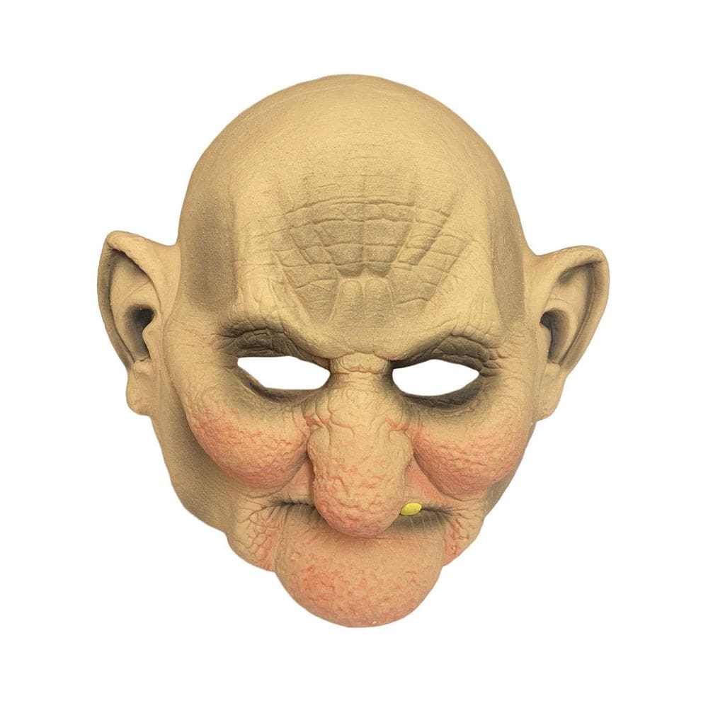 Fantasia Máscara Senhor Idoso Careca De Látex Realista