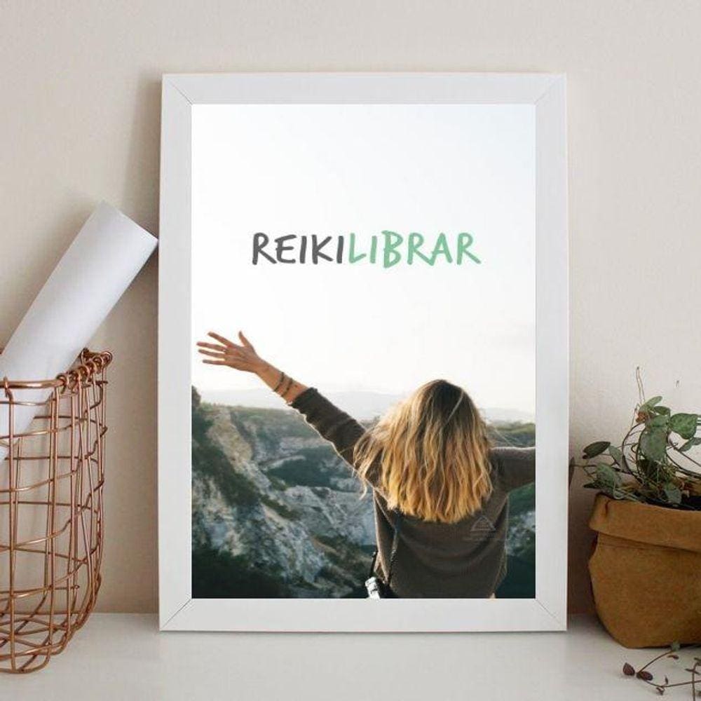 Quadro Decorativo Reiki - Reikilibrar 45X34Cm